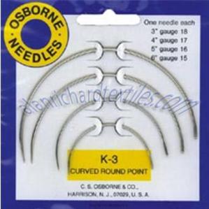 C.S. Osborne K-3 Curved Round Point Needle Kit